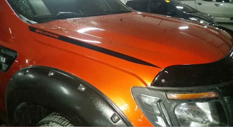 Автомобильная наклейка 2 шт. крутой капот градиент боковой полосой графическая Виниловая наклейка для Ford ranger EVEREST
