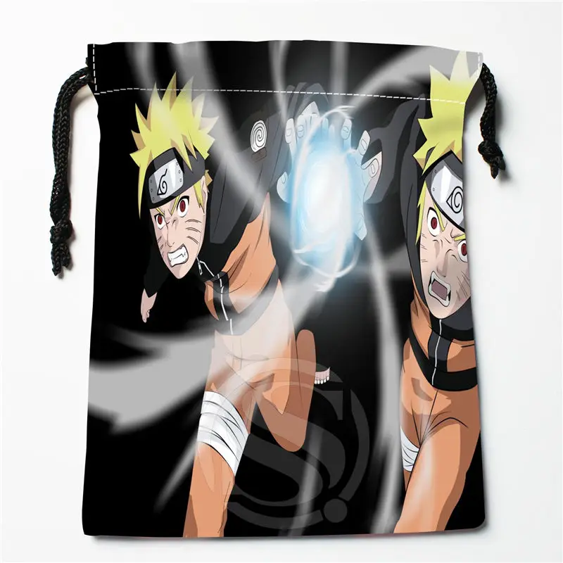 Drawstring Bag Sq024 японского аниме Наруто Пользовательские drawstring сумка Организатор Сумки для хранения печатных получать компрессионный мешок Тип Сумки 18x22 см - Цвет: Drawstring Bag