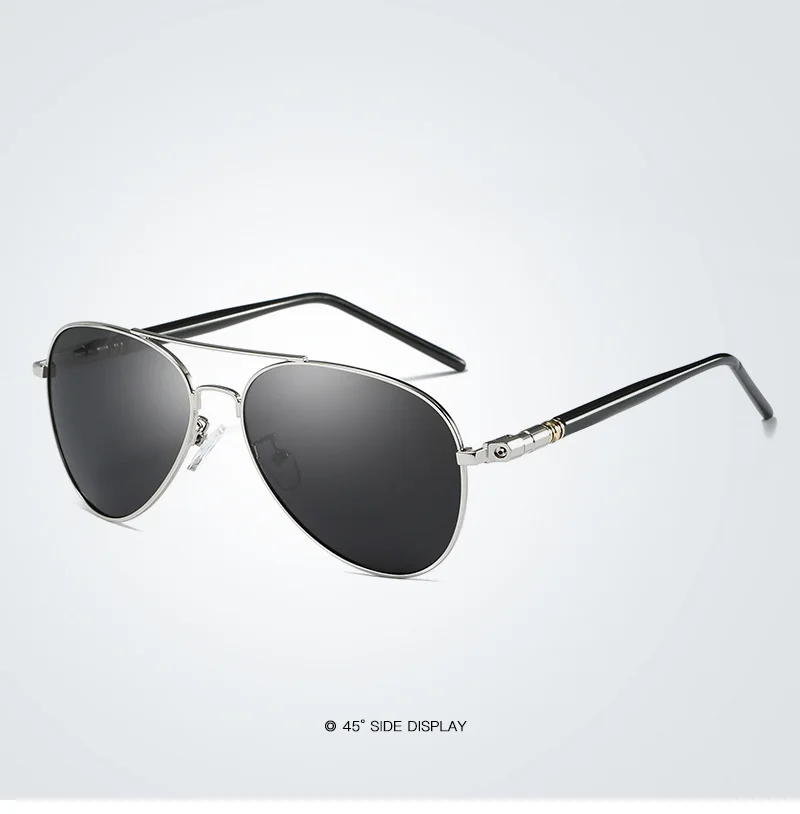 Поляризационные солнцезащитные очки пилота для мужчин,, высокое качество, металлическая оправа, зеркальные, UV400, авиация, солнцезащитные очки, Oculos Masculino de sol