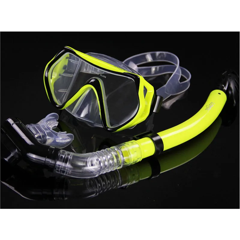 New Professional Diving goggles Men and women Swim snorkel adult scuba monofin tube Snorkeling Swimming glasses Diving mask