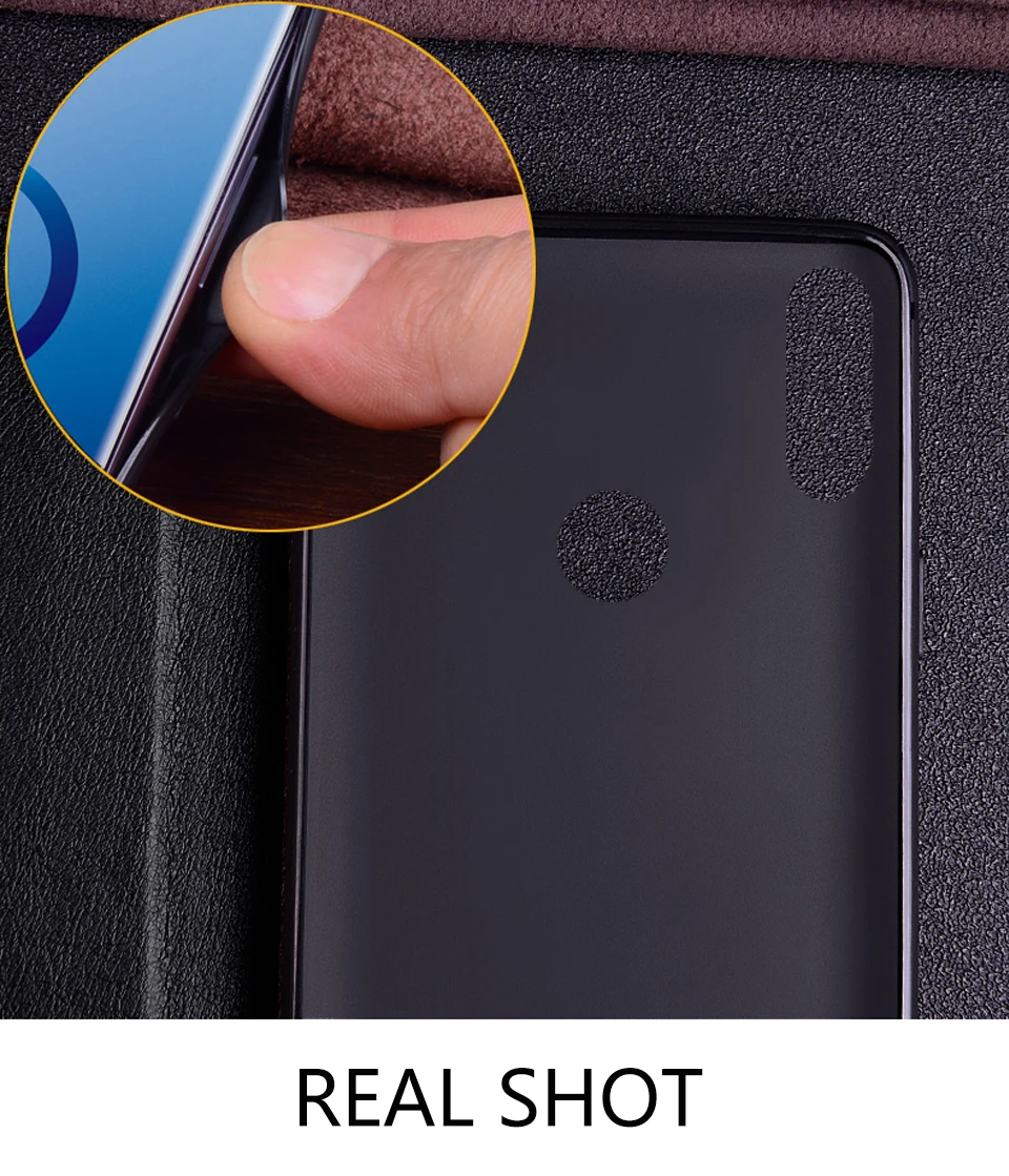 Чехол RYKKZ из натуральной кожи для Huawei Honor 8X Max Ультратонкий флип чехол Кожаные
