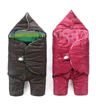 Warm Winter Baby Down Coat Jacket Thicken Baby Sleeping Bag Warm Soft Sleep Sack Envelopes For Newborns Baby Swaddle Wrap C01