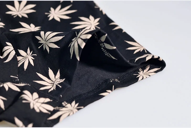 Breathable Men Boxers 365 Cotton Boxer Shorts Brand Underwear Man Cuecas Underpants Boxer Maple Leaves Panties Men Trunks BTS027 (8)