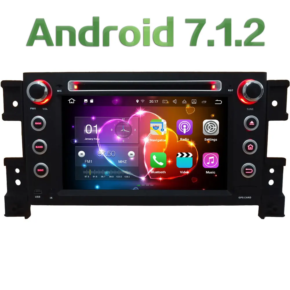 7 Android 7 1 2 Quad Core 2GB RAM 4G Wifi SWC DAB Car Multimedia DVD