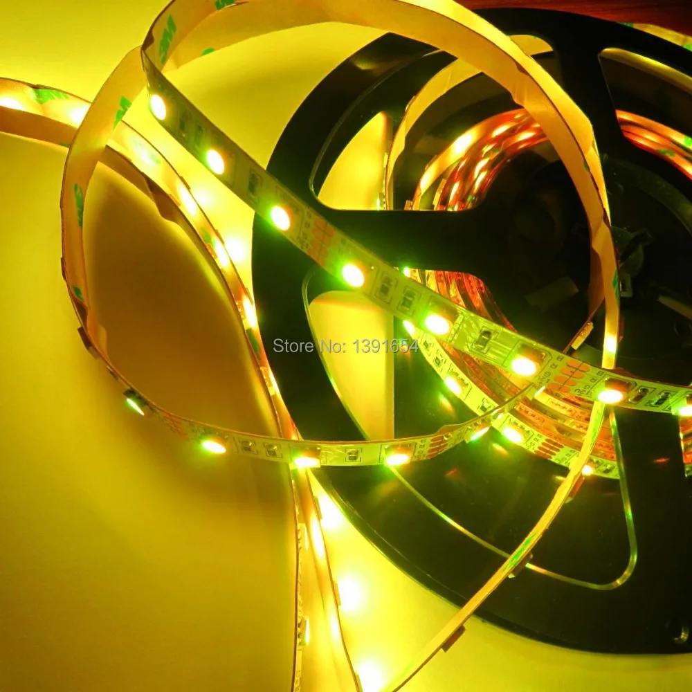 cheap Non Waterproof RGB LED Strip 5050 RGB 12V 24V 14.4W Multi Color 5050 300leds Flexible Strip Light warm whte 10M lot Freeshipping