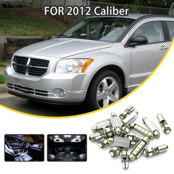 

LOAUT 6pcs White Canbus 13-SMD Car LED Light Bulbs For Dodge 2012 Caliber License Plate Map Dome lights