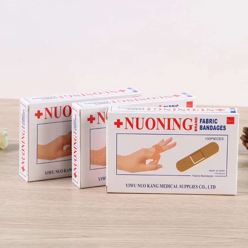 

100PCS/Box New Brand Band Aid Wound Dressings Sterile Hemostasis Stickers First Aid Bandage Heel Cushion Adhesive Plaster