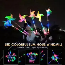 Электронные ветряные мельницы Детские ветряные мельницы цветок ветряная мельница пластиковые полихроматические DIY Игрушки Начинающих способность ручные игрушки