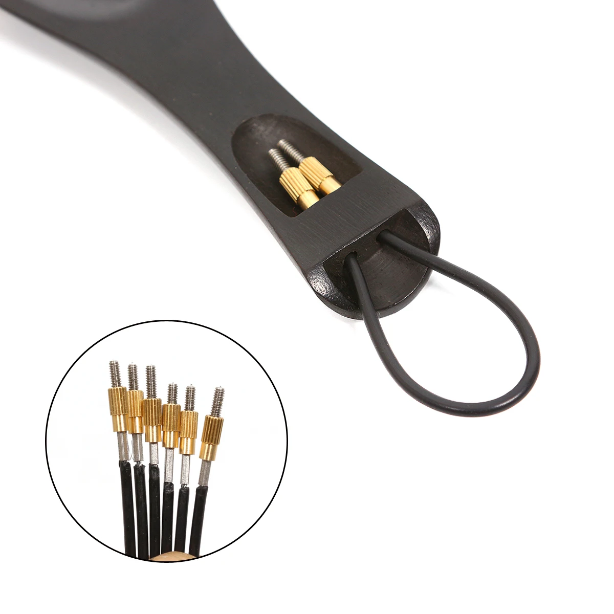 

4Pcs Advanced 4/4 Violin tail gut Metal Core String Adjuster Tie Violin Tailpiece