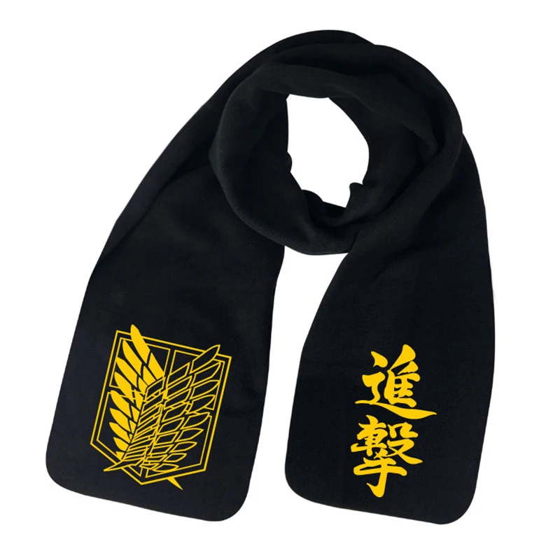 

Anime Attack On Titan Shingeki No Kyojin Wings Of Freedom Scarves Winter Unisex Warm Cosplay Shawl Scarf Soft Wrap Gifts