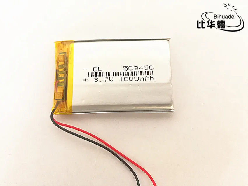 3 7 V 1000mAh 503450 литий полимерный перезаряжаемый аккумулятор li ion cells|battery li|3.7v 1000mahlithium