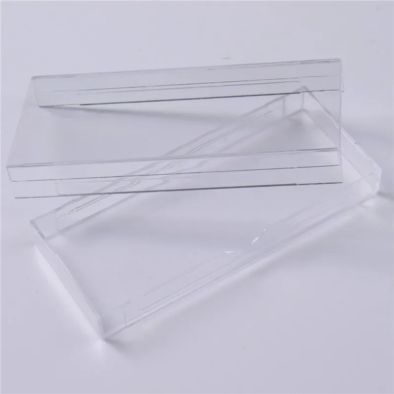 

2PCS high quality Packing box for eyelash blank eyelashes plastic package transparent lid black tray Magnet Eyelashes