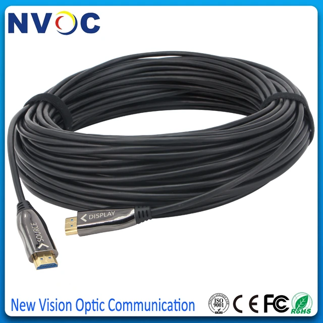 HDMI Cable 2.0 Optical Fiber HDMI 4k 60HZ 100M 15M 30M 50M Cable HDMI  Support 4K