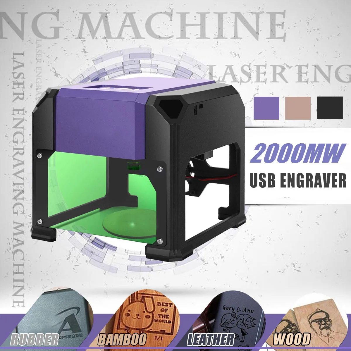 

2000mW Upgraded USB Laser Engraver Printer Cutter Carver DIY Logo Marking Engraving Machine FOR WIN/Ma c OS System