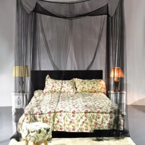 Mosquito Net Fabric Canopy Net Moustiquaire Quarto Door Tent For Double Bed UK