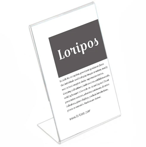5 шт. акриловые L образные настольные знаки держатели для карт рамка меню офиса