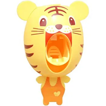 

Practical Strong Suction Sucker Funny Cartoon Style Bathroom Household Toothbrush Holder Children Automatic Toothpaste Dispenser