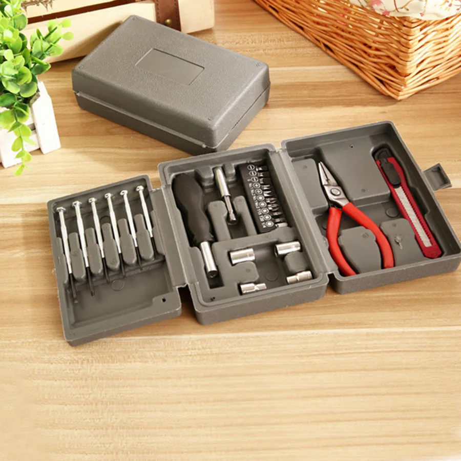 24 in 1 Home Multifunctional Toolbox 3 layer Design Plastic Box For