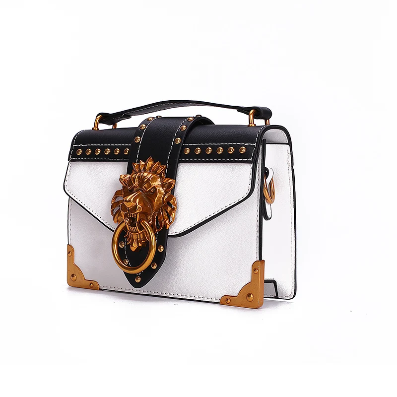 Fashion Metal Lion Head Mini Small Square Pack Shoulder Bag Crossbody Package Clutch Women Designer Wallet Handbags Bolsos Mujer Fashion Metal Lion Head Mini Small Square Pack Shoulder Bag Crossbody Package Clutch Women Designer Wallet Handbags Bolsos Mujer