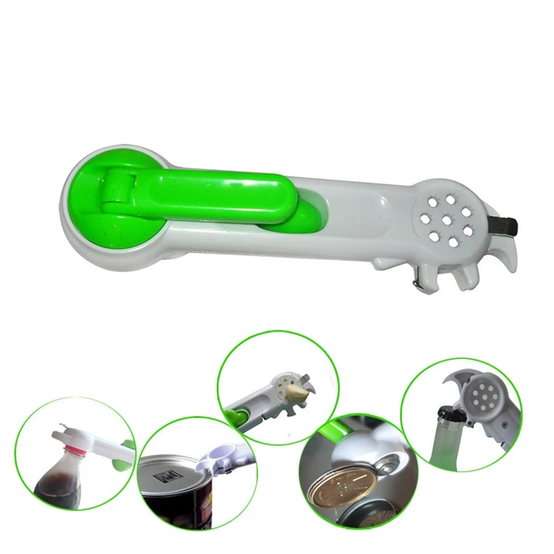 

7-In-1 Multi-Function Bar Jars Opener Knife Sharpener Cooking Tools Can Openers Kitchen Accessories Bottle Opener Free Shipping