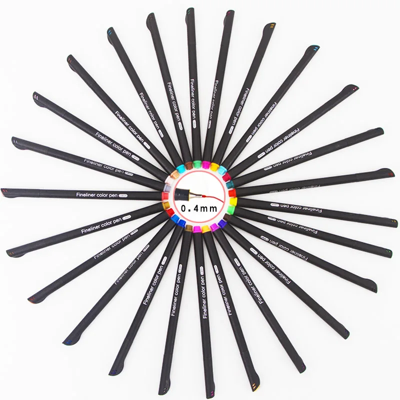 

Fineliner Color Pen Set, 0.4mm Fine Line Drawing Pen, Porous Fine Point Markers Perfect for Writing Note Taking Calendar