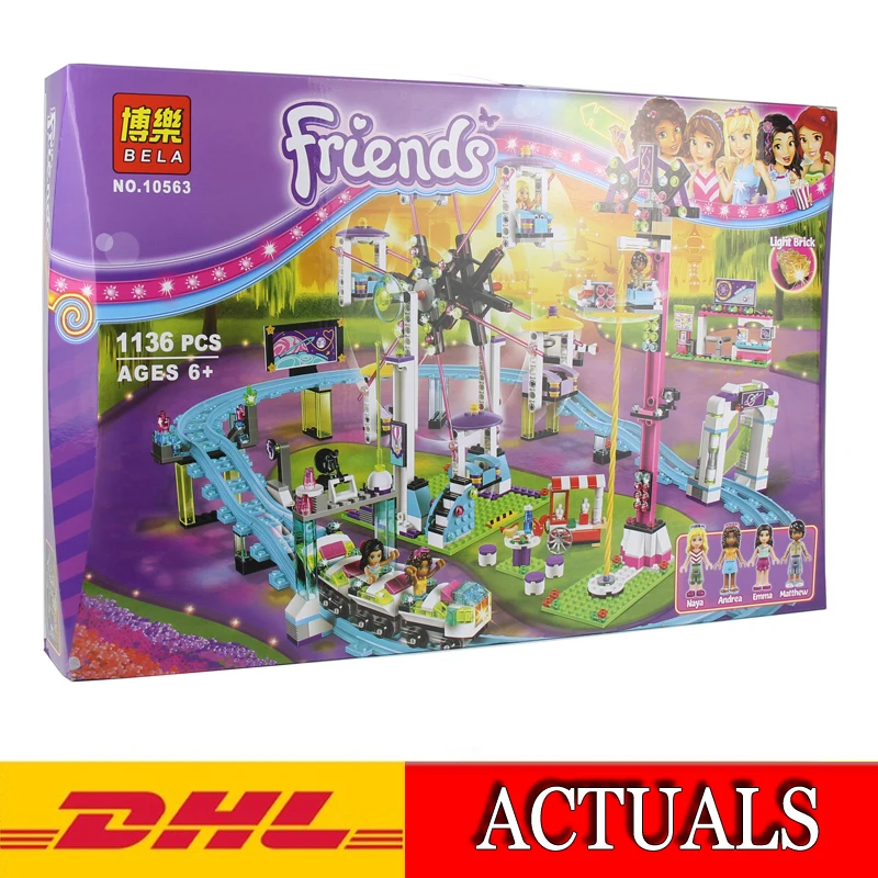 

2018 New 1124Pcs City Amusement Park Coaster Model Building Kits Blocks Bricks Educational Toy Gift Compatible 41130