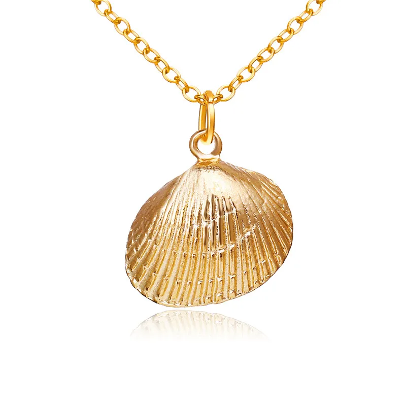 Новинка ожерелье золотистого цвета с ракушками и морскими звездами для женщин