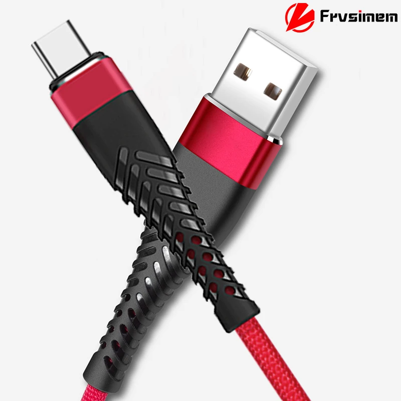 

Fast Charging USB Type C 3.0 3.1 2.4A Cable For Samsung S9 S8 Plus USBC Type-c Cable For OnePlus A Huawei Xiaomi USB-C Charger