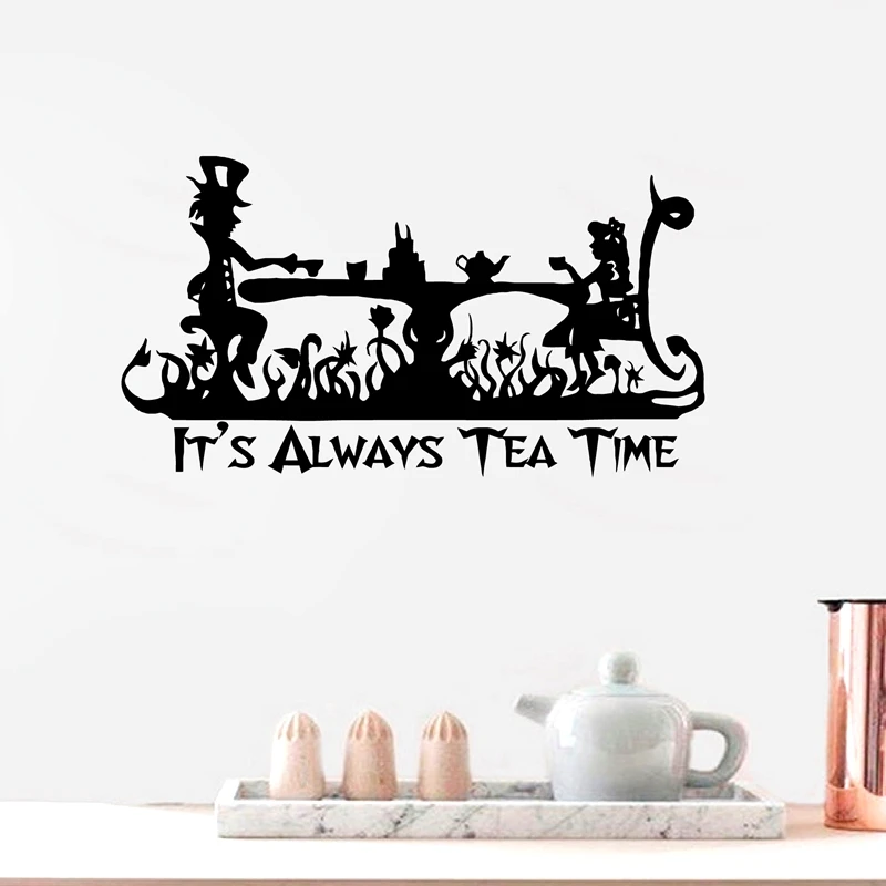 It's Always Tea Time Wall Stickers Home Decor