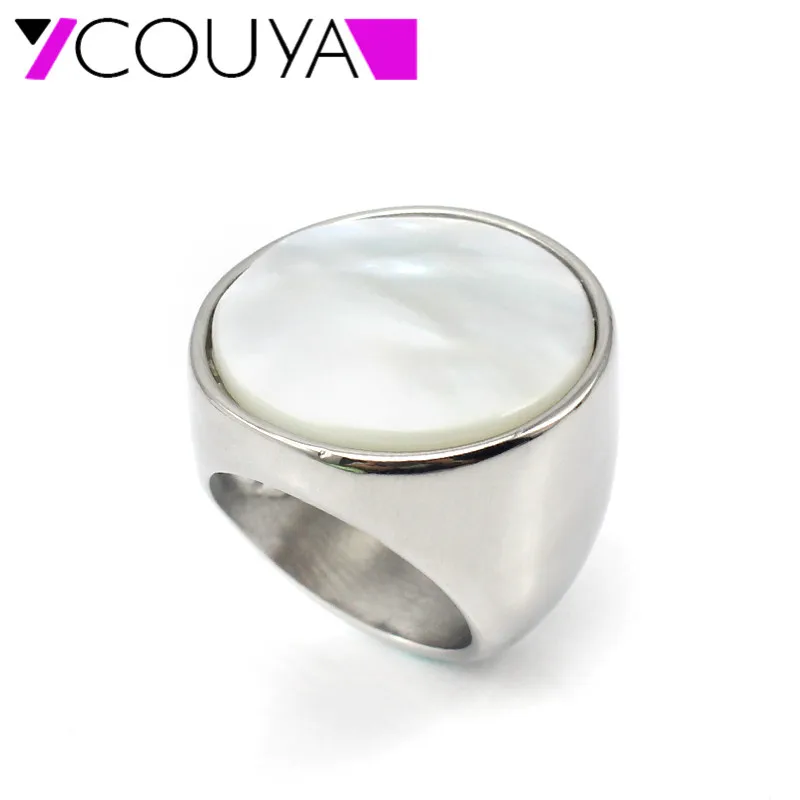 Koop Hot Selling Wit parelmoer Steen Sieraden Ringen 2016 Mode Accessoires Oude Manier Retro Vintage Ringen voor Vrouwen Sieraden