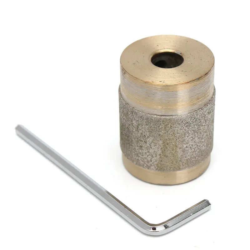 1PC 1'' Gel Bit Brass Glass Grinder Head Stained Glass Grinder Tools