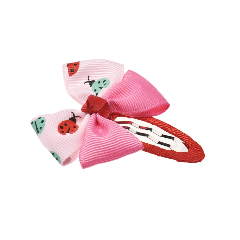 

Good Deal New Fashion Lovely Cute Print Baby Girls Hair Bow Barrettes Children Small Head Clips Hair Accessorries 5PC/Set Gift