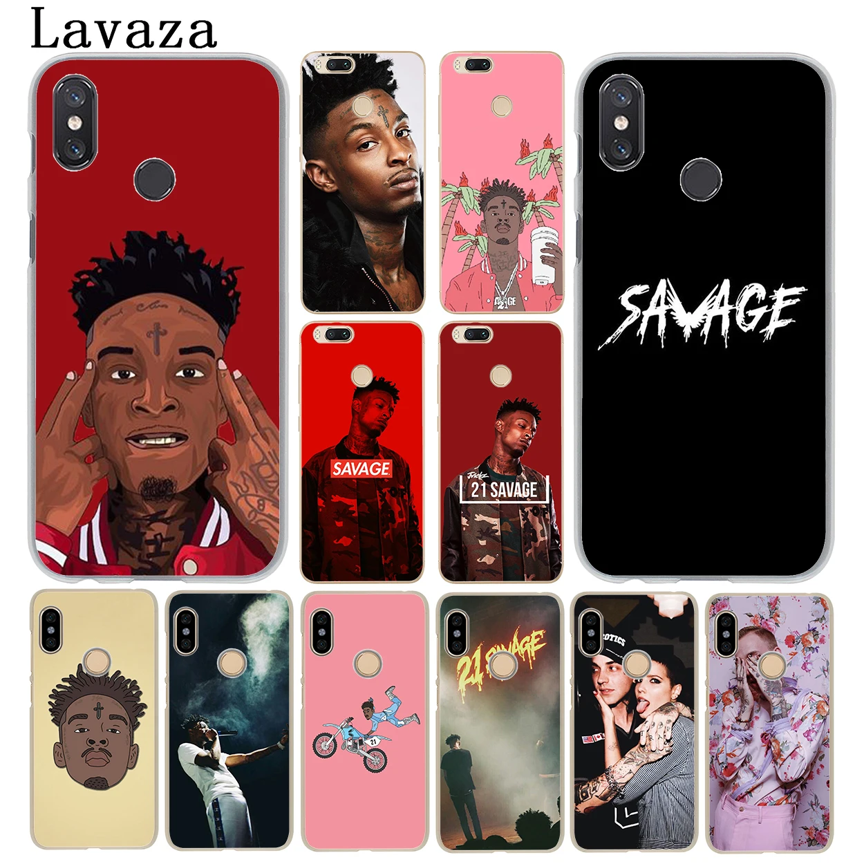 Твердый чехол для телефона Lavaza 21 Savage Xiaomi MI 10 9 9T CC9 CC9E A3 Pro 8 SE A2 Lite A1 pocophone f1 6