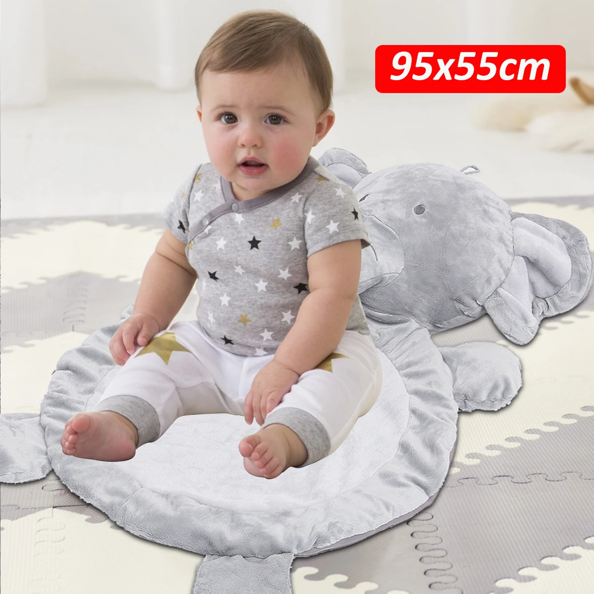 

Baby Gyms Play Game Mats Floor Cotton Elephant Sheep Shape Children Kids Playmat Carpet For Crawling Sleeping Pad Cushion