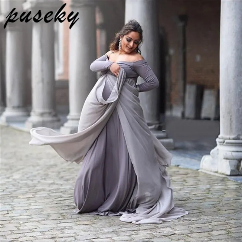 

Puseky Maternity Photography Props Dresses For Pregnant Women Clothes Maternity Dresses For Photo Shoot Pregnancy Dresses