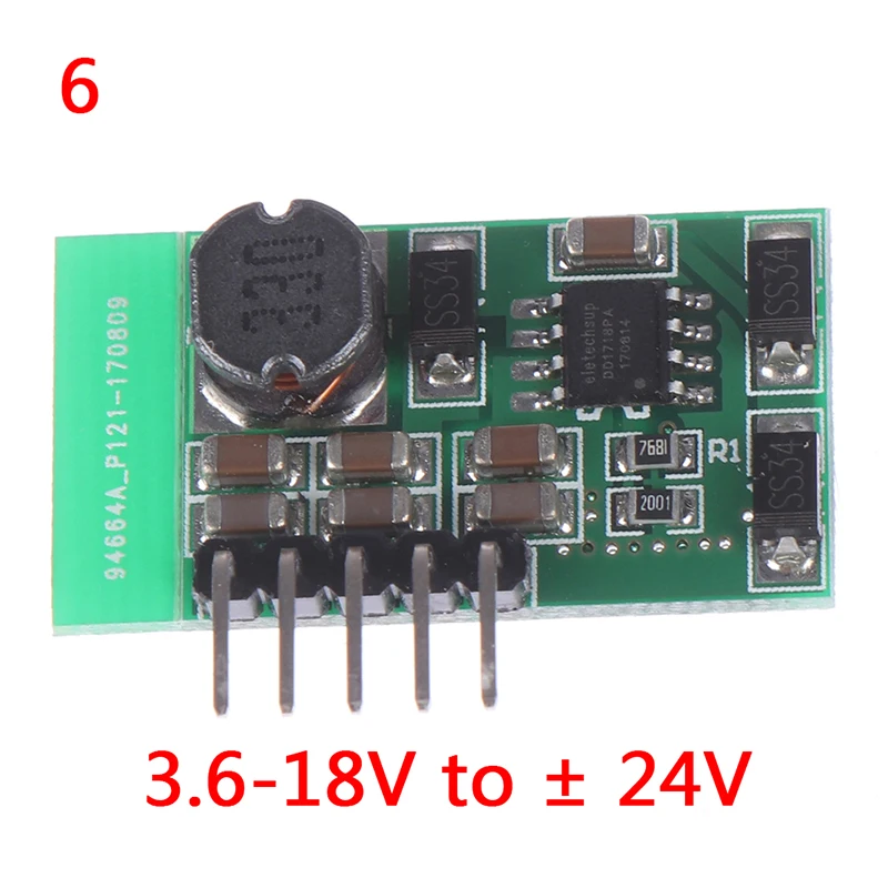 5 в 6 в 9 в 12 В 15 в 24 В положительный и отрицательный двойной выход питания DC повышающий модуль повышающего преобразователя - Цвет: A6