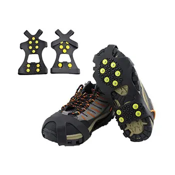 

Cleats Ice Grips Traction Cleats Grippers Non-Slip Over Shoe/Boot Spikes Crampons Anti Easy Slip10 Steel Studs Crampons Stretch