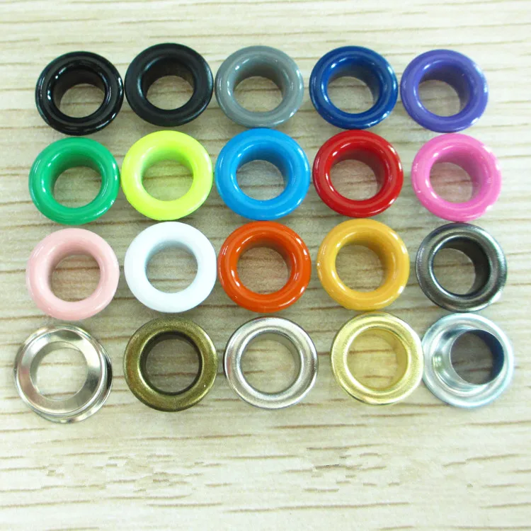 

10mm 100set Paint Colorful Metal Grommets Eyelets for Banners Vinyl Grommet Corns buckle Scrapbook Leather Craft
