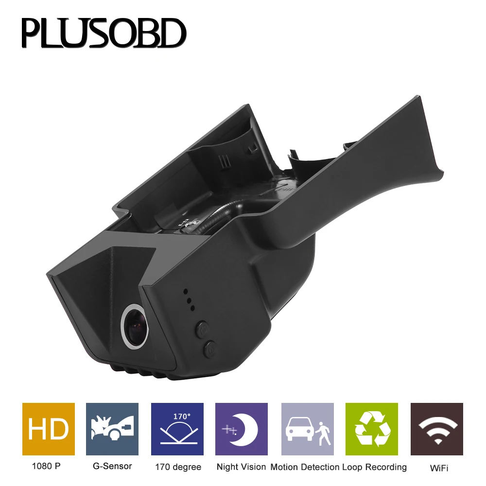 Автомобильный видеорегистратор PLUSOBD HD черный ящик для Benz S W221 1080 P 170 градусов без