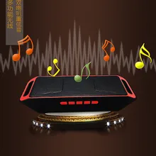 Беспроводной мини-динамик портативный Bluetooth динамик усилитель стерео сабвуфер динамик s TF USB fm-радио с микрофоном двойной бас SPSC208