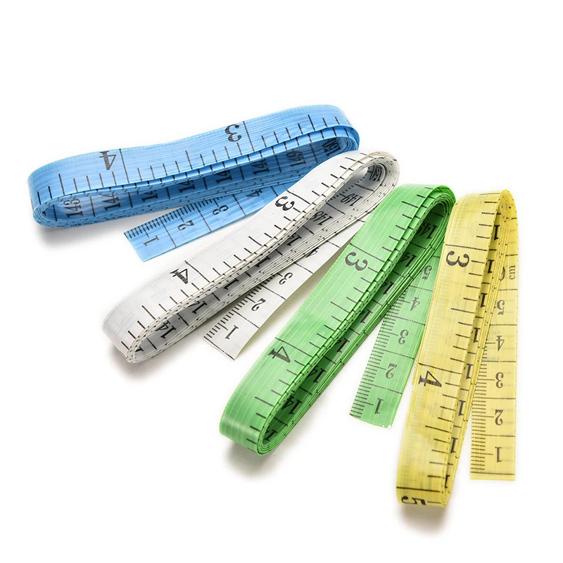 

2Pcs Flat 60Inch 1.5M Body Measuring Tape Soft Ruler Sewing Tailor Soft Tape Measure for Sewing Tailor Cloth Ruler