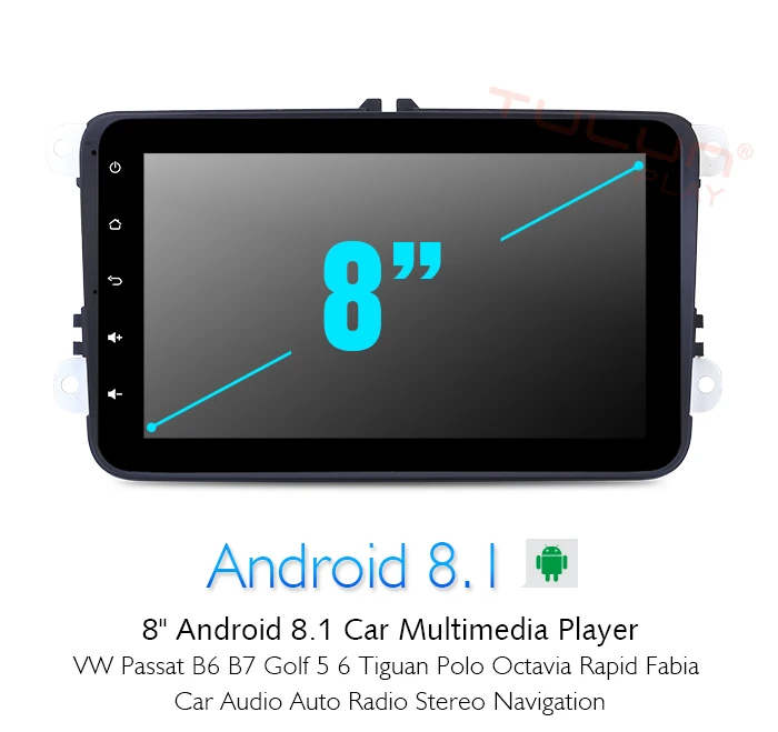 Excellent Android car dvd volkswagen Passat B6 B7 Golf 5 6 Tiguan Polo Octavia Rapid Fabia multimedia navigation Player VW15LSF22L 0