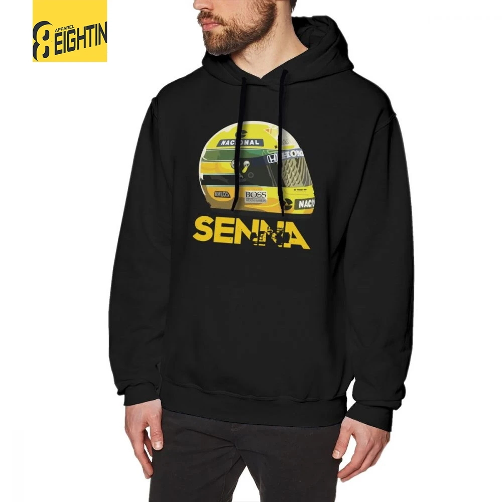 

Ayrton Senna Helmet Racing Hoodie Men's Hip-hop Hoodie Shirt Purified Cotton Printed Sweatshirt