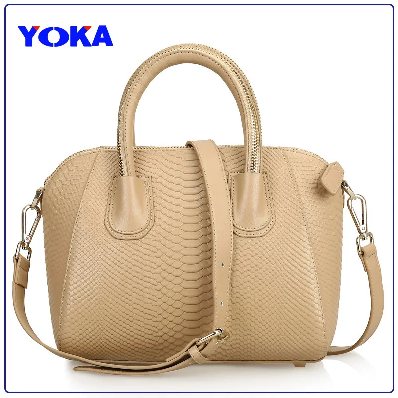 

New women leather handbag Genuine leather shoulder bag Lady famous brand cowhide messenger bags / tote 2014 HOT Alligator bag