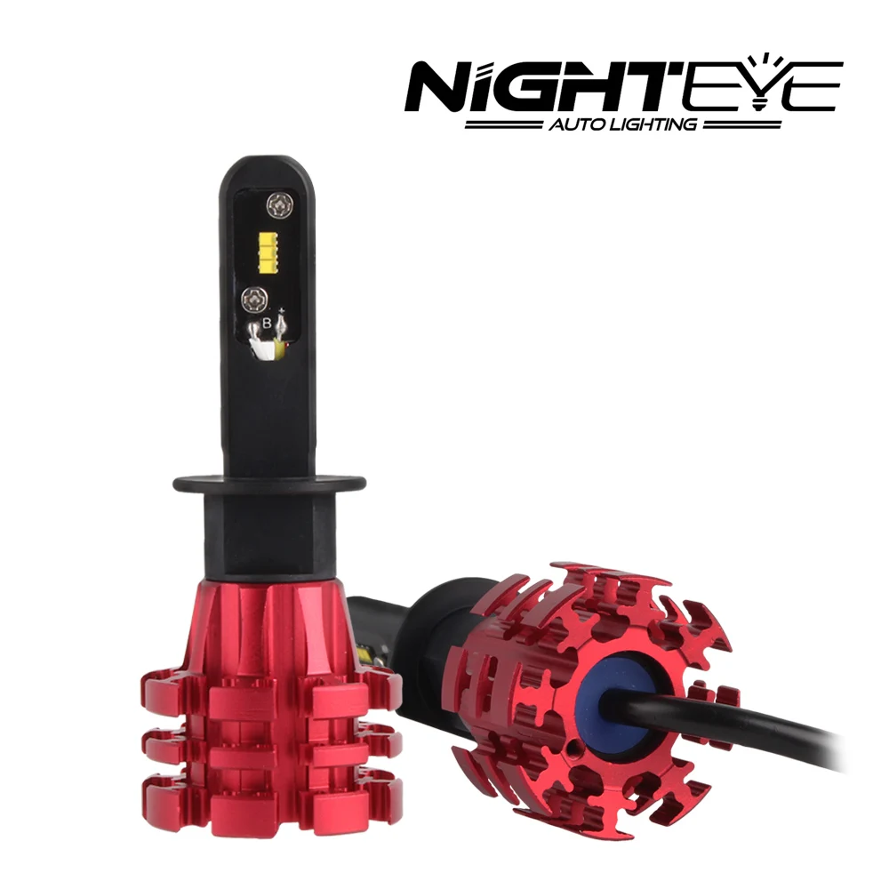 Nighteye 9005 9007 H4 H7 H11 H13 H16 880 H1 H3 60 w/set 10000lm автомобиля светодиодный Фары для автомобиля Противотуманные огни 3000 К 6500 К 8000 К plug-n-play