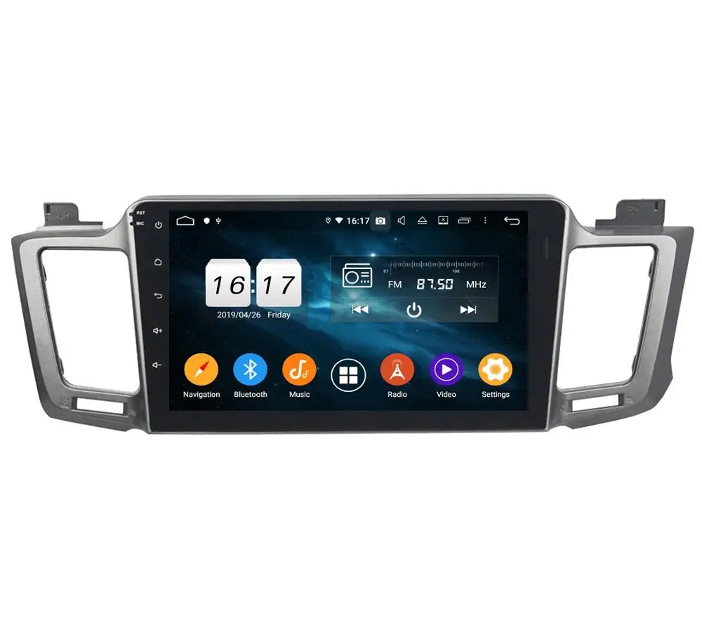 Top 4GB RAM Octa Core 2 din 10.1" Android 9.0 Car Radio DVD Player for Toyota RAV4 2012-2015 GPS Bluetooth 4.2 WIFI USB Mirror-link 1