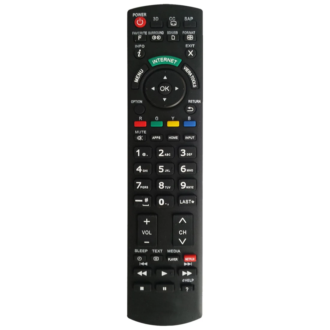 

NEW for Panasonic TV Remote PAN-918 For N2QAYB000485 N2QAYB000100 N2QAYB000221