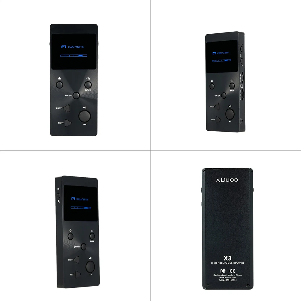 XDUOO X3 Профессиональный без потерь Hifi аудио MP3 музыкальный плеер с HD OLED экраном Поддержка APE/FLAC/ALAC/WAV/WMA/OGG mp3-плеер