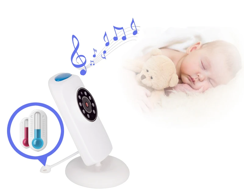 Babykam niania elektroniczna z kamer cry baby 2,4 дюймов ЖК дисплей ИК Ночное Видение температура мониторы колыбельные VOX niania kamera