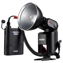 Godox Witstro AD-360 AD360 High Power External Portable Flash Light Speedlite + PB960 Battery Power Pack Black